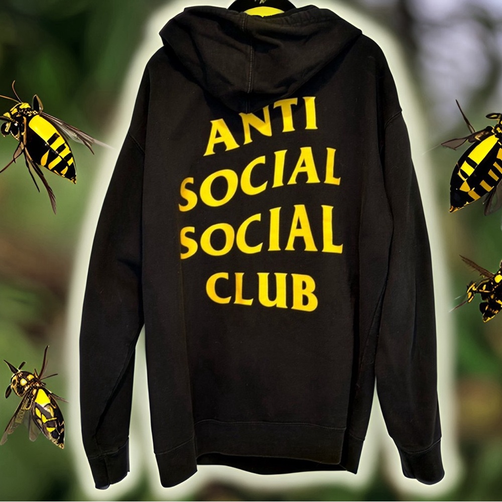 Anti Social Social Club smiley face hoodie - good used condition - awesome